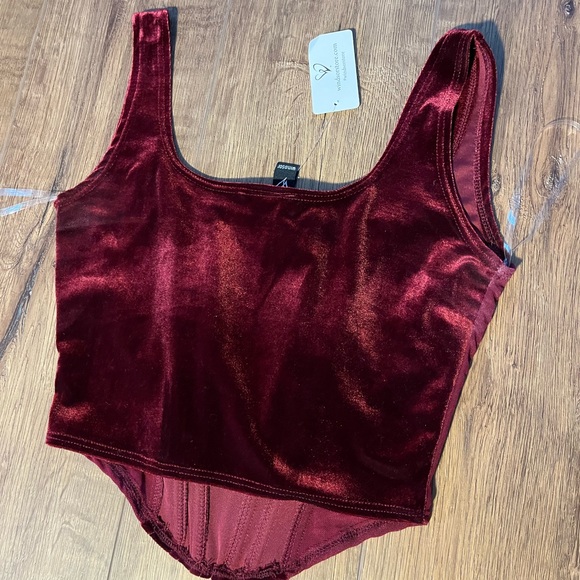 Windsor Maroon Corset - Picture 4 of 4